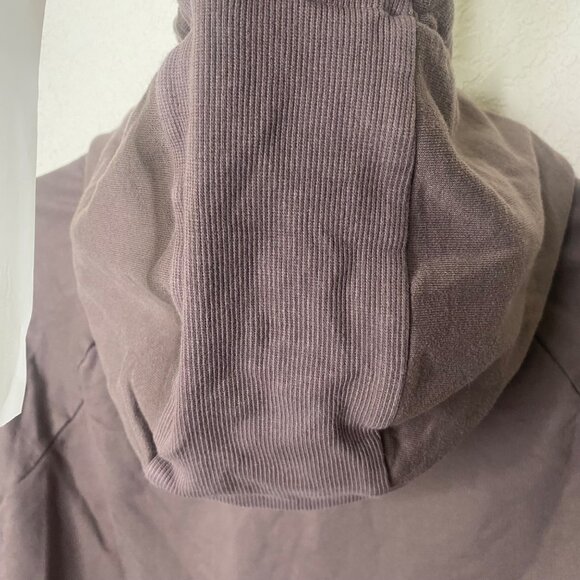 Gymshark Legacy Cropped Hoodie Top Womens Size S Brown Fitness Athleisure Pullo - Picture 4 of 8